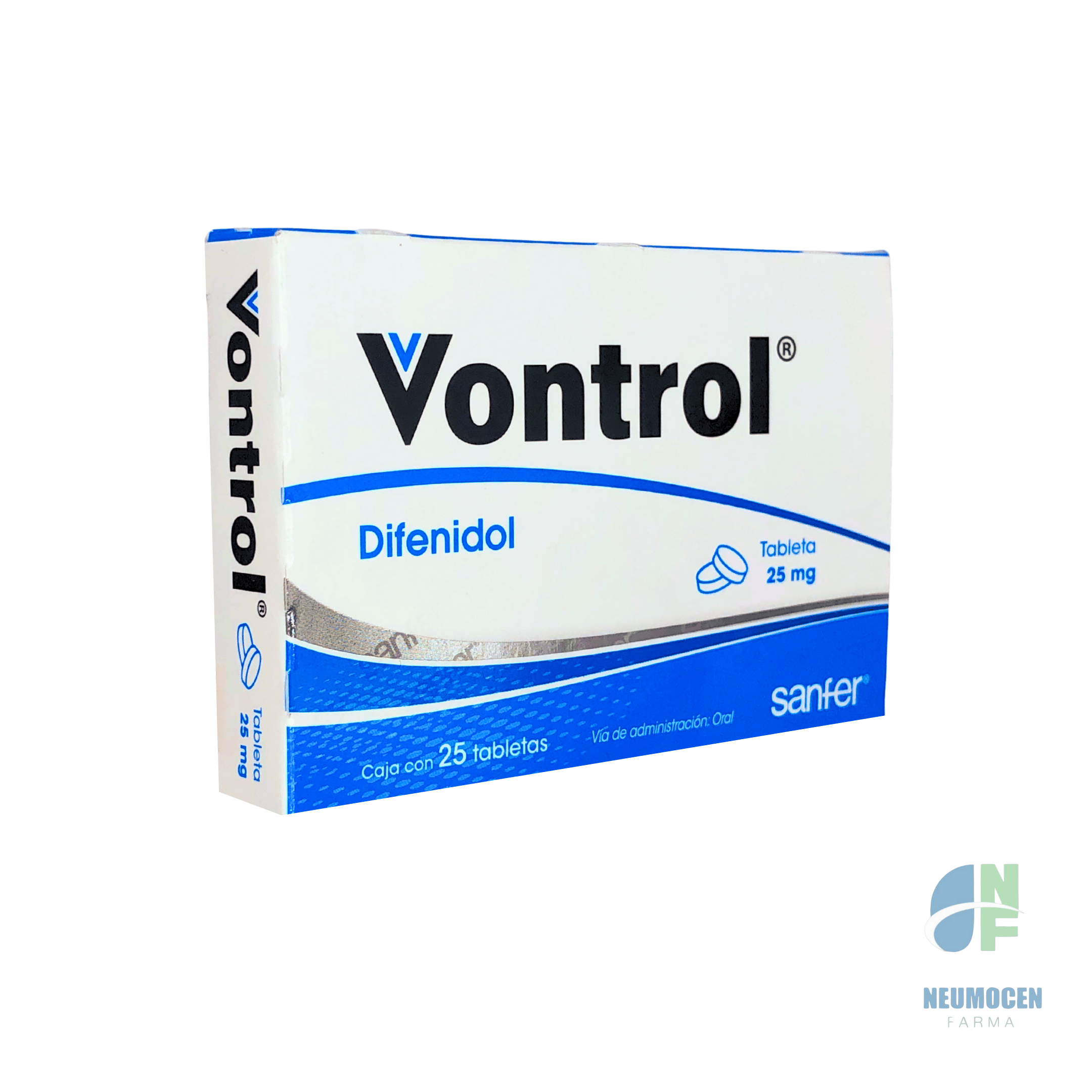 Presentación en caja con 25 tabletas