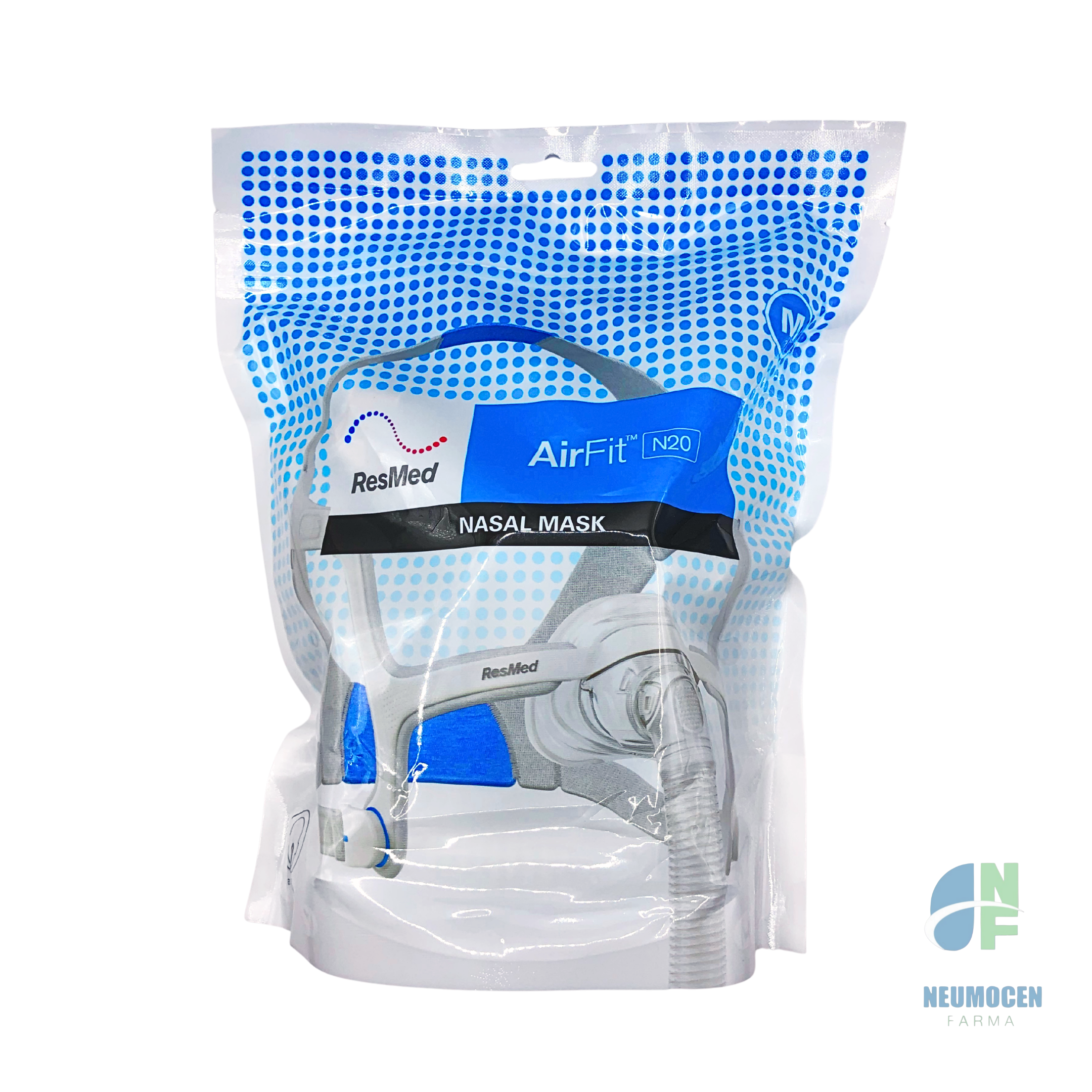 Mascarilla nasal resmed airfit N20 talla M empaque