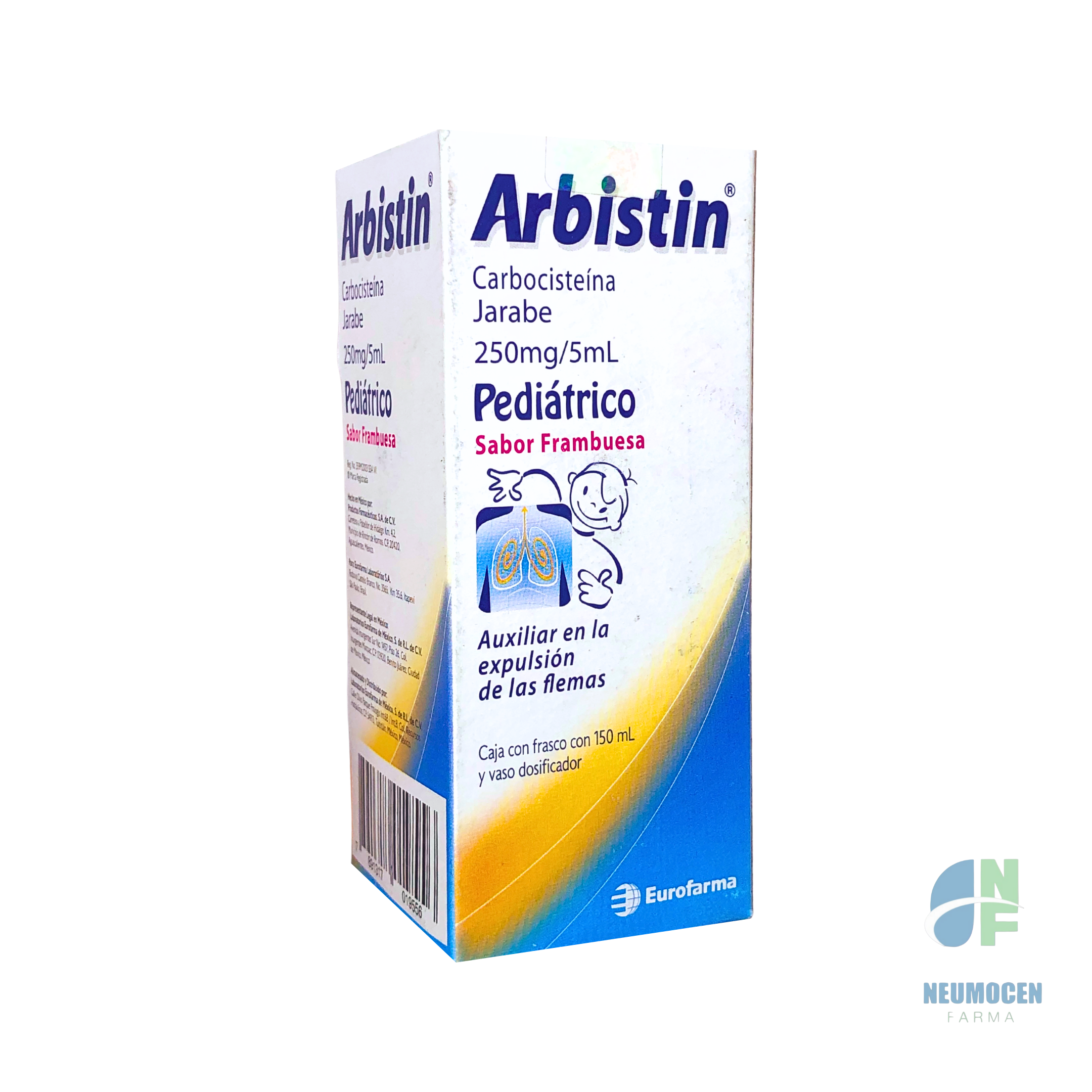 Caja con frasco con 150 ml y vaso dosificador