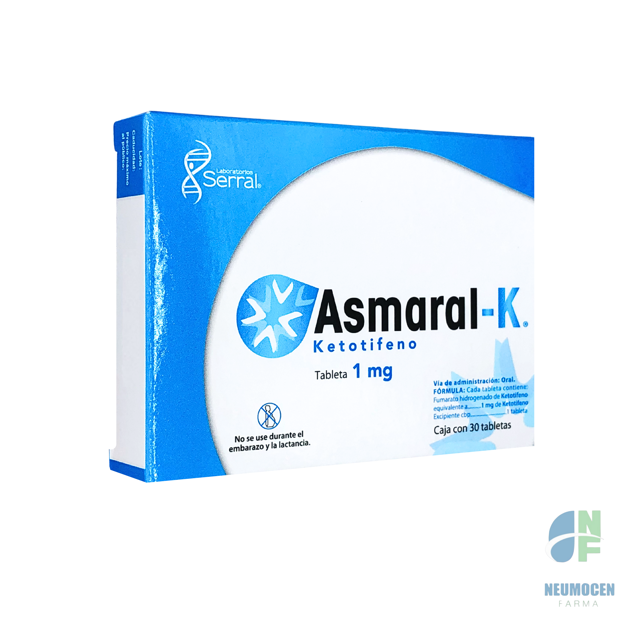 Presentación en caja con 30 tabletas