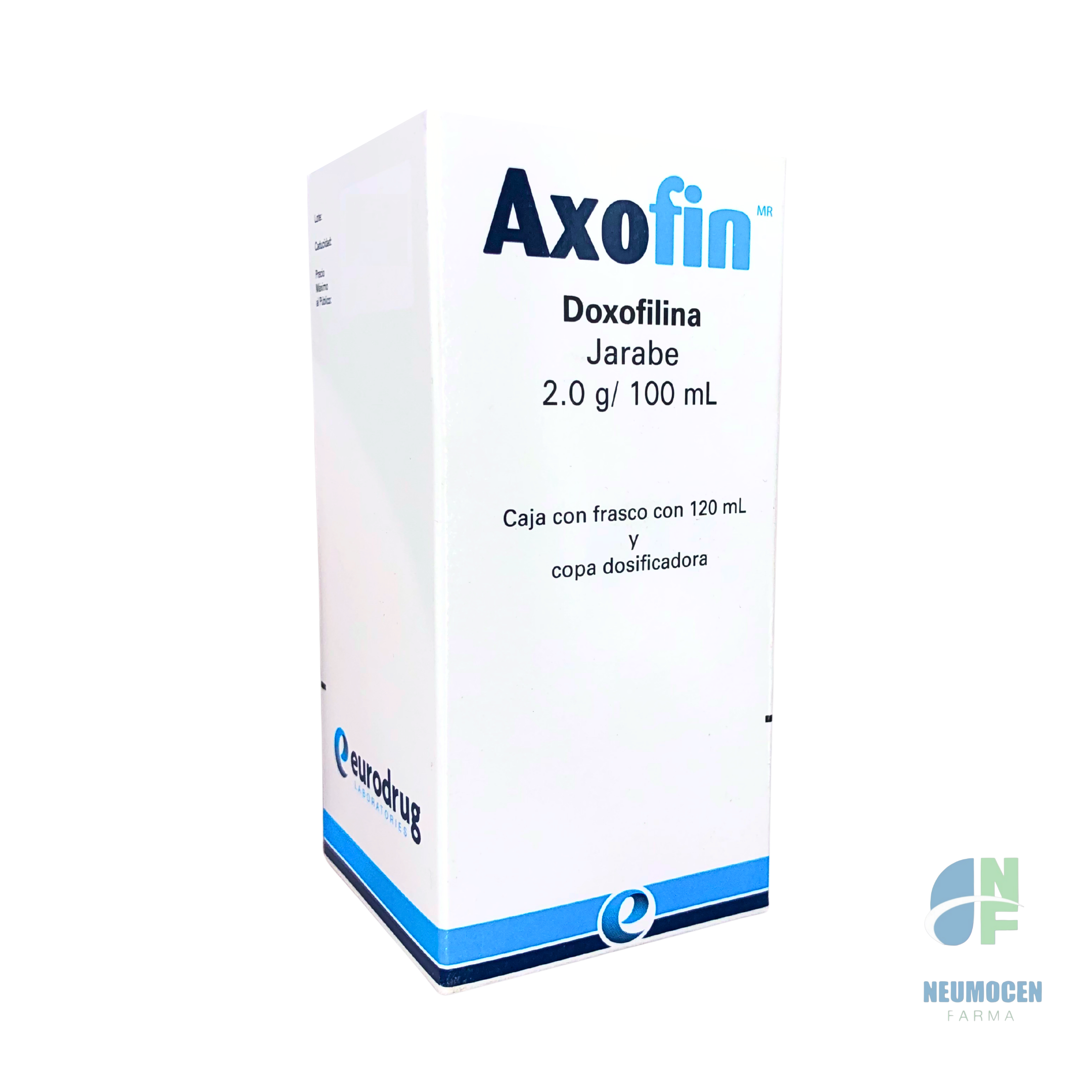 Caja con frasco con 120 ml y copa dosificadora