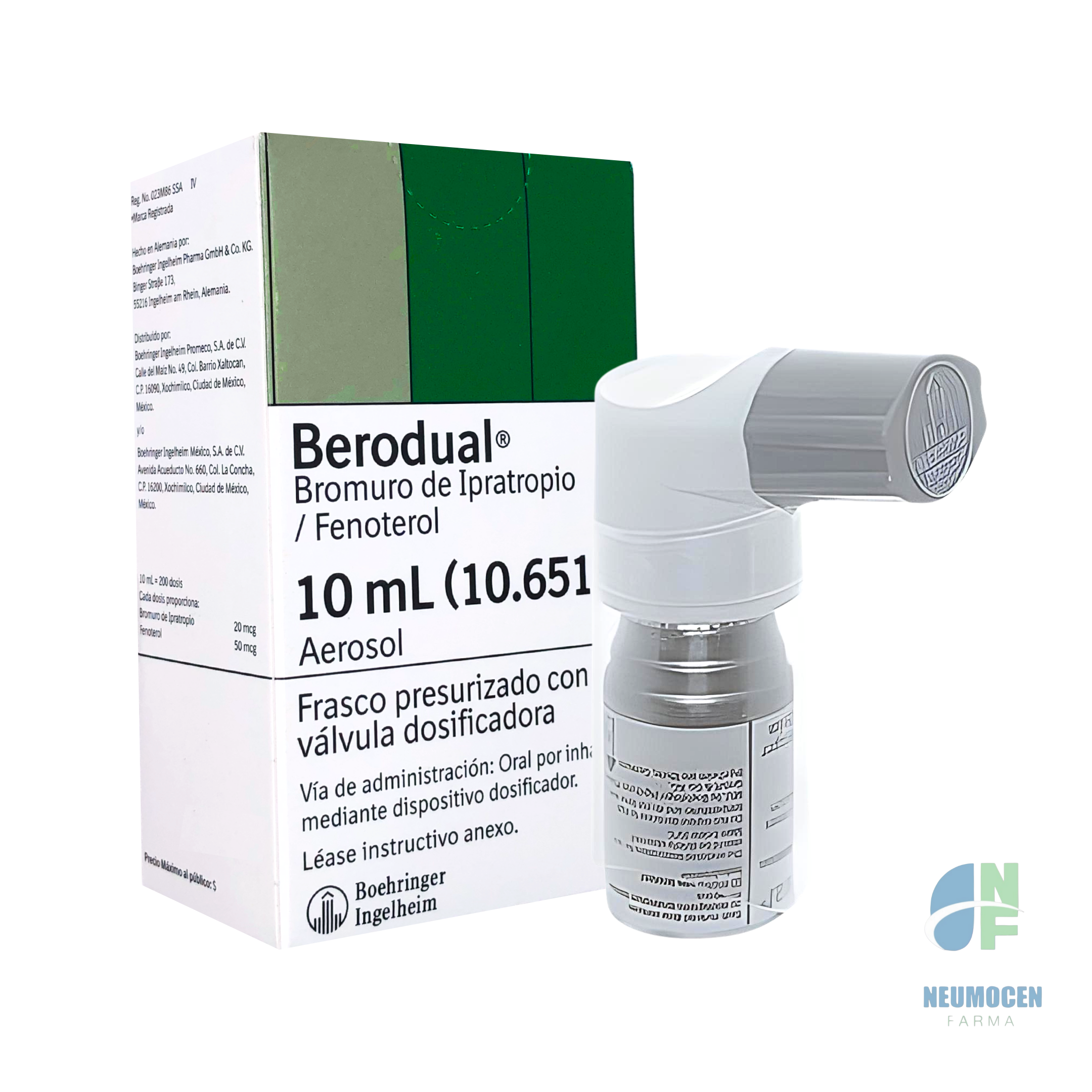 Frasco presurizado con válvula dosificadora