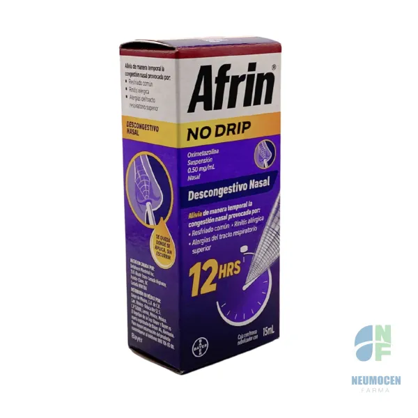 Caja con frasco nebulizador con 15 ml