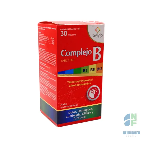 Caja con frasco con 30 tabletas