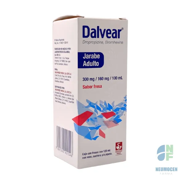 Caja con frasco con 120 ml con vaso, cuchara y/o pipeta