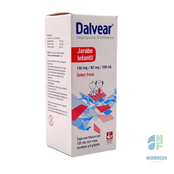 Caja con frasco con 120 ml con vaso, cuchara y/o pipeta