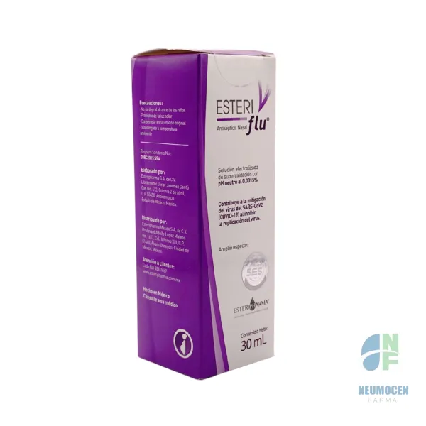 Caja con frasco atomizador con 30 ml