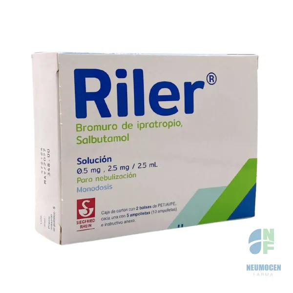 Caja de cartón con 2 bolsas PET/AI/PE, cada una con 5 ampolletas (10 ampolletas) e instructivo anexo