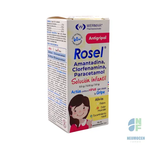 Caja con frasco con 60 ml y vaso dosificador