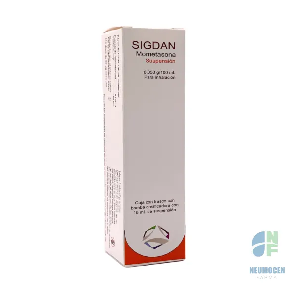 Caja con frasco con bomba dosificadora con 18mL de suspensión