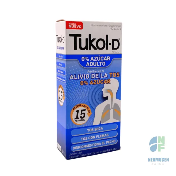 Caja con frasco con 120 ml y vaso dosificador