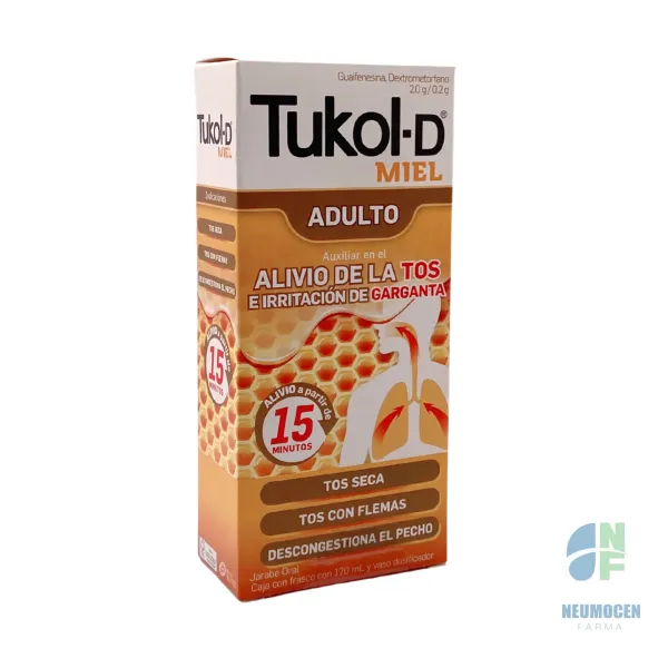 Caja con frasco con 120 ml y vaso dosificador