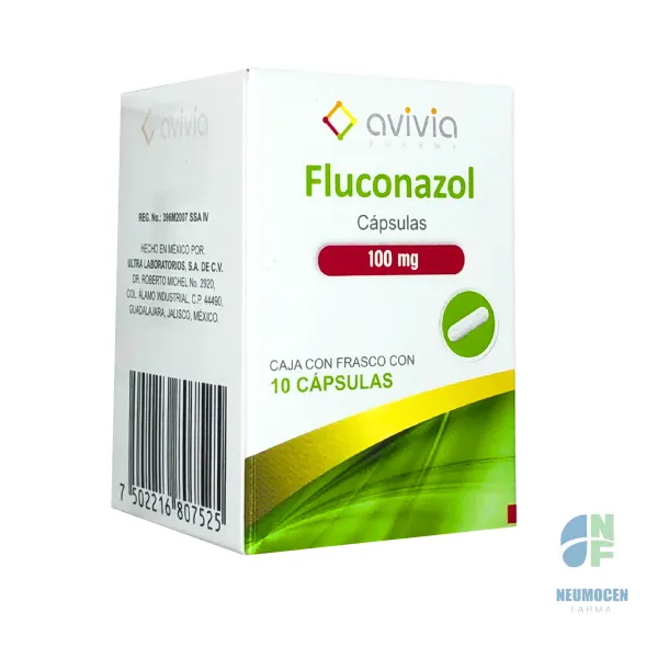 Caja con frasco con 10 cápsulas