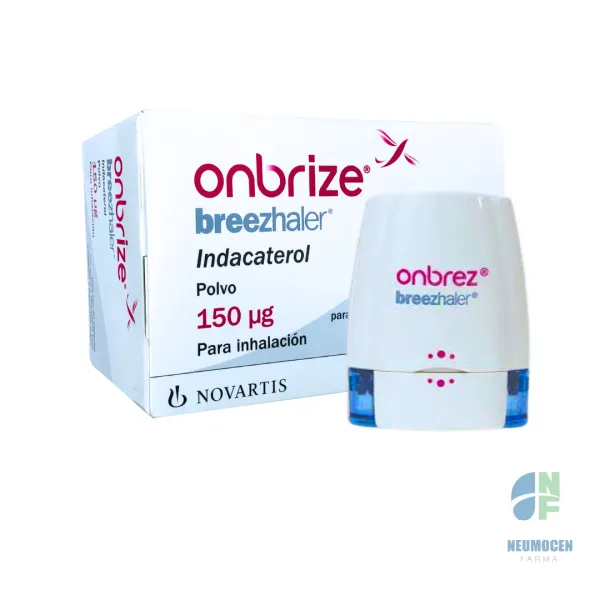 Caja con 30 cápsulas con polvo y dispositivo para inhalación e instructivo anexo