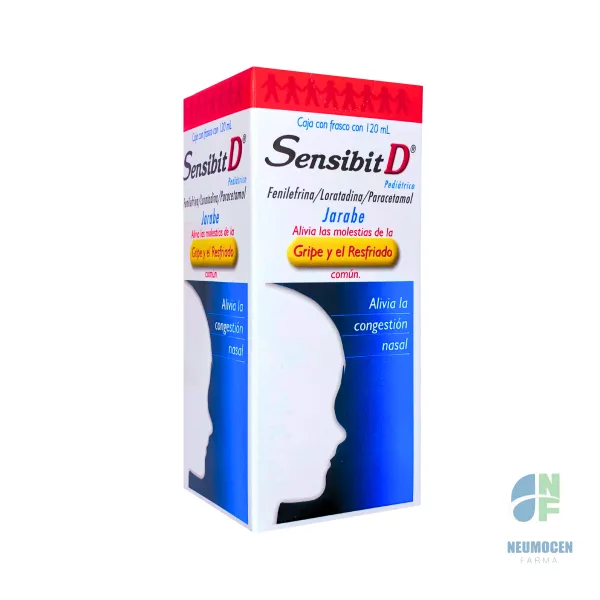 Caja con frasco con 120 ml