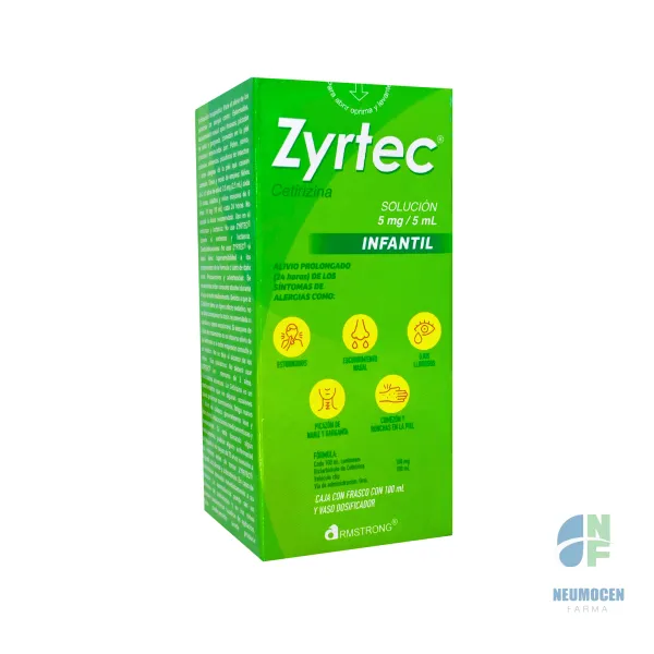 Caja con frasco con 100 ml y vaso dosificador