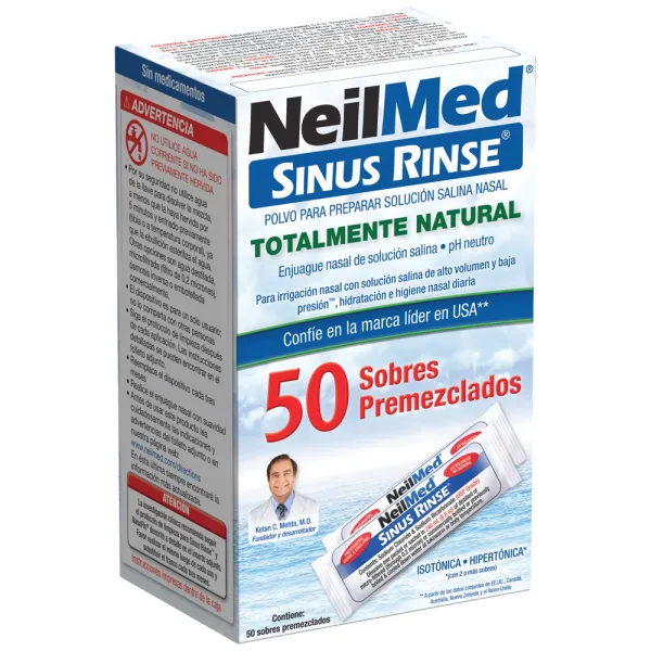 Neilmed sinus rinse 50 sobres premezclados