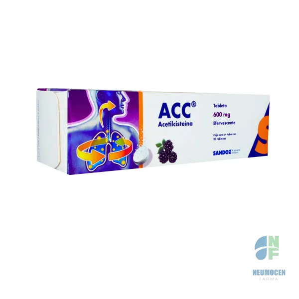 Caja con un tubo con 20 tabletas efervescentes