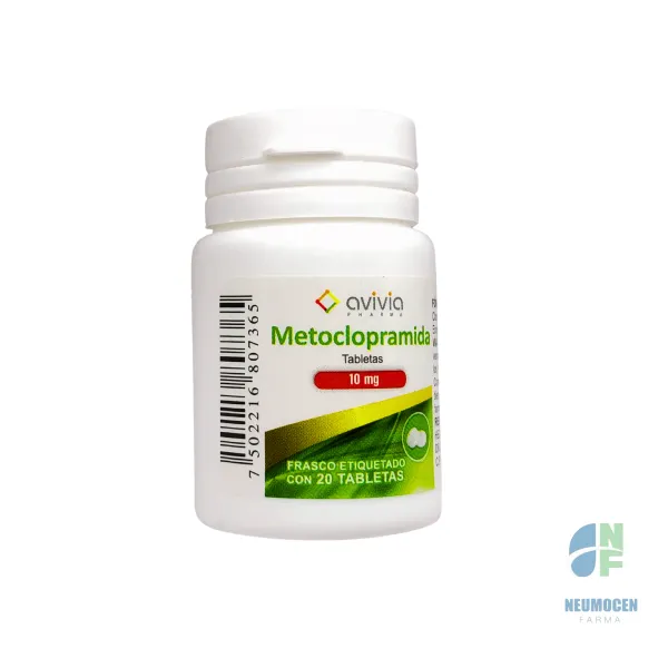 Presentación en frasco con 20 tabletas