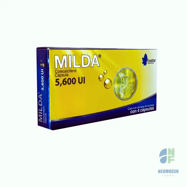 Presentación en caja con 4 cápsulas