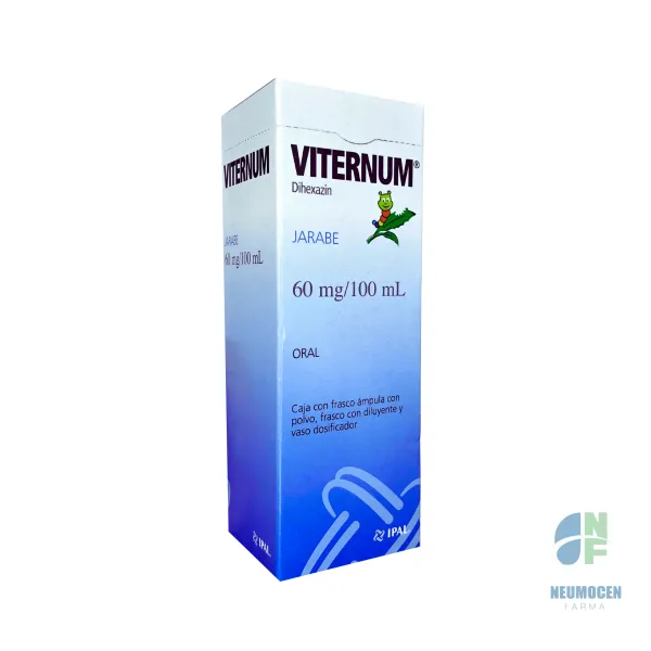 Caja con frasco ámpula con polvo, frasco diluyente y vaso dosificador