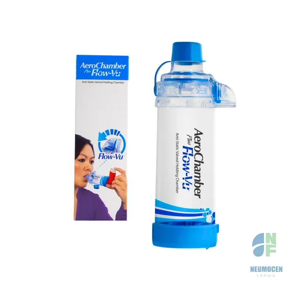 Aerochamber plus flow vu adulto con boquilla