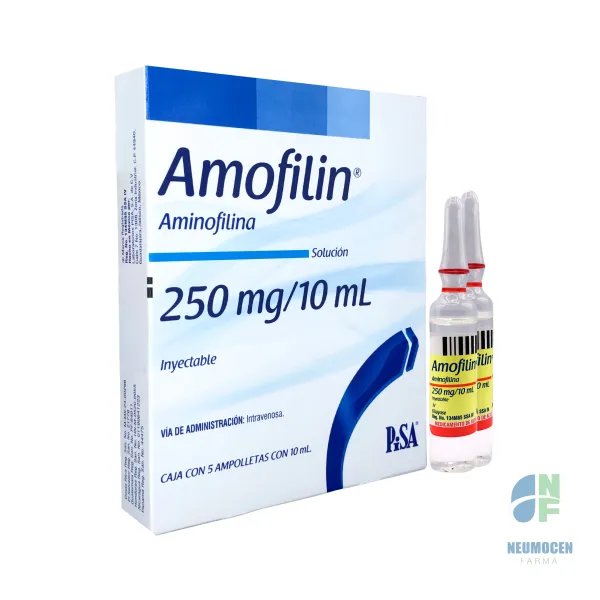 Caja con 5 ampolletas con 10 ml