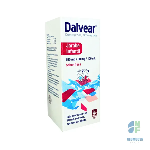 Caja con frasco con 120 ml con vaso, cuchara y/o pipeta