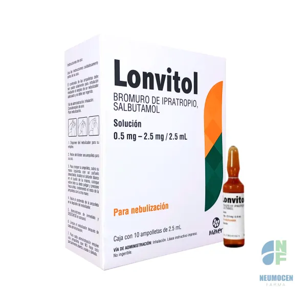 Caja con 10 ampolletas de 2.5 ml